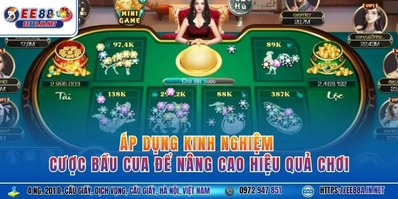 Áp dụng kinh nghiệm cược bầu cua để nâng cao hiệu quả chơi