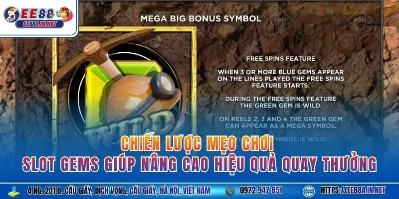 Chiến lược mẹo chơi slot Gems giúp nâng cao hiệu quả quay thưởng