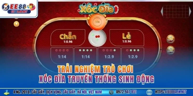 Trải nghiệm trò chơi xóc đĩa truyền thống sinh động 