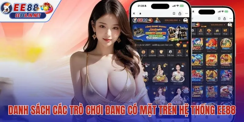 Kho trò chơi giải trí đa dạng từ xổ số đến casino và đá gà tại EE88